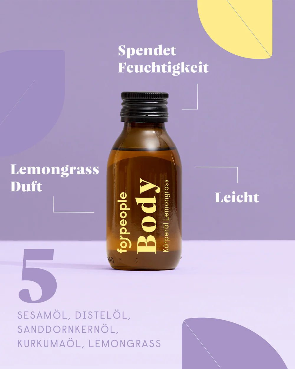 forpeople Body Oil mit Lemongras
