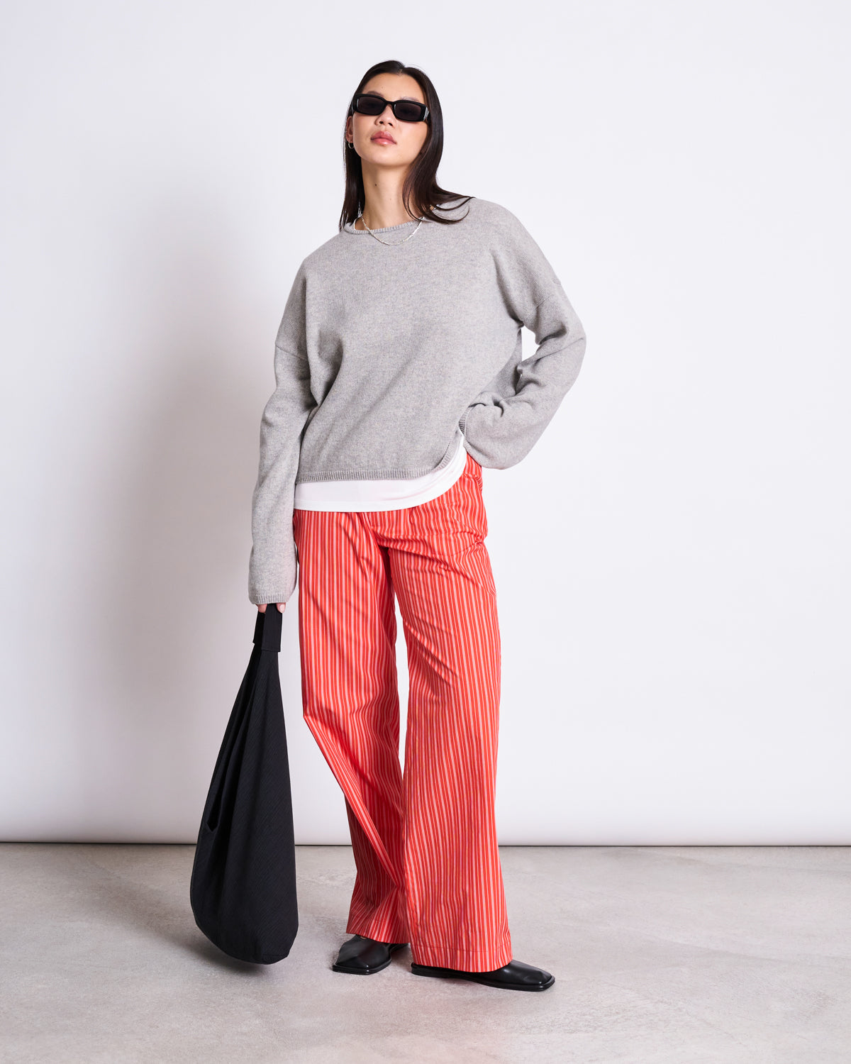 JAN 'N JUNE COTTON PANTS SOBY CHERRY RED WHITE STRIPED GOTS