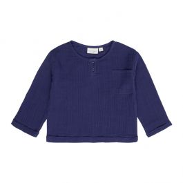 SENSE ORGANICS Baby Shirt PLIN navy