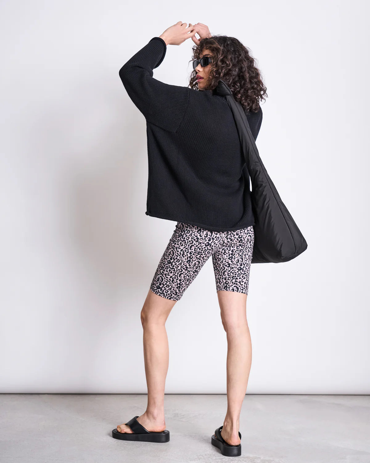 JAN 'N JUNE Biker Shorts Leo Print