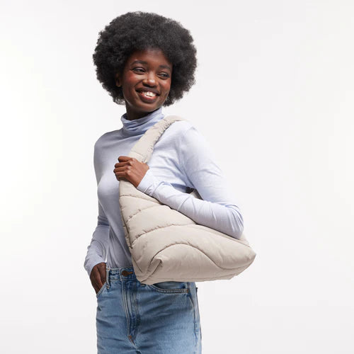 GOT BAG wavy puffer shoulder bag