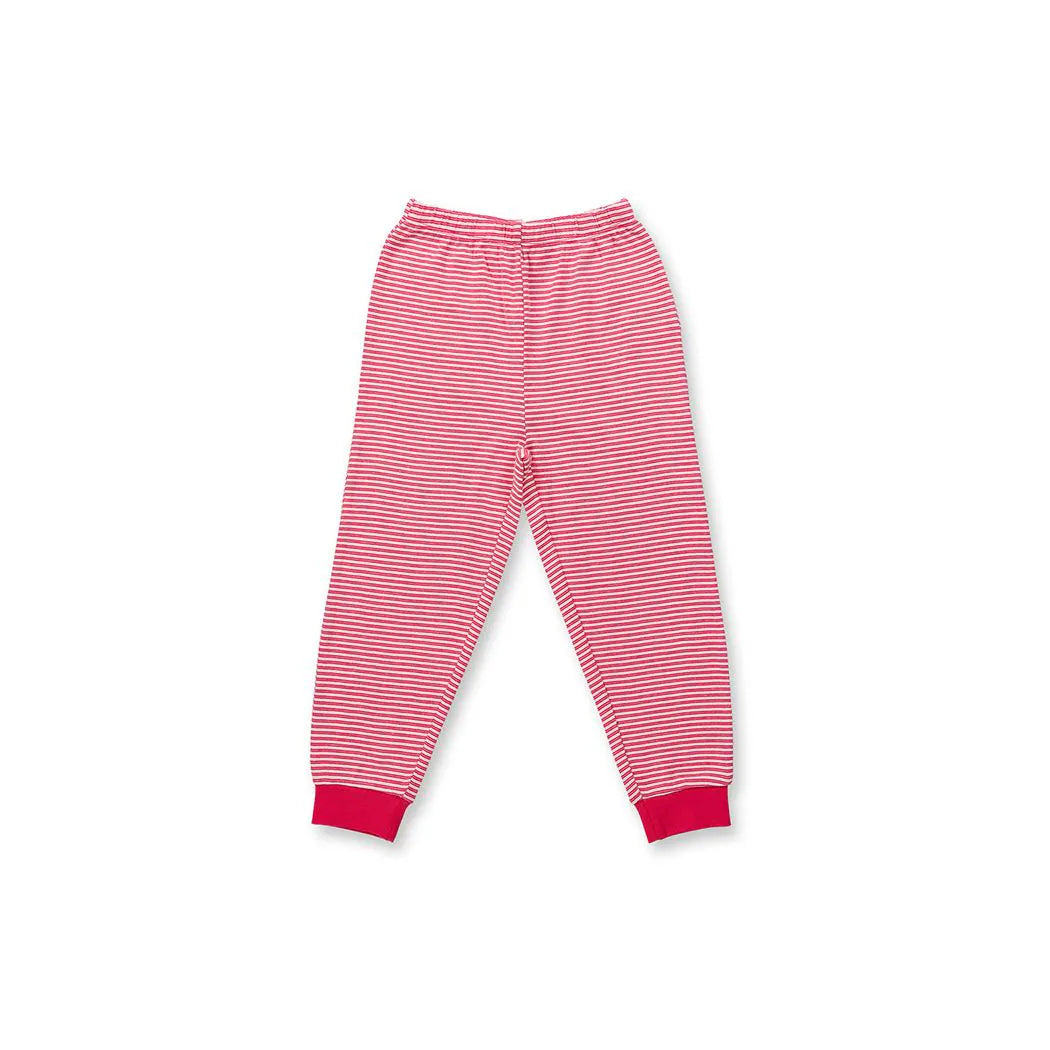 SENSE ORGANICS Long John Pyjama Pink Stripes + Turtle