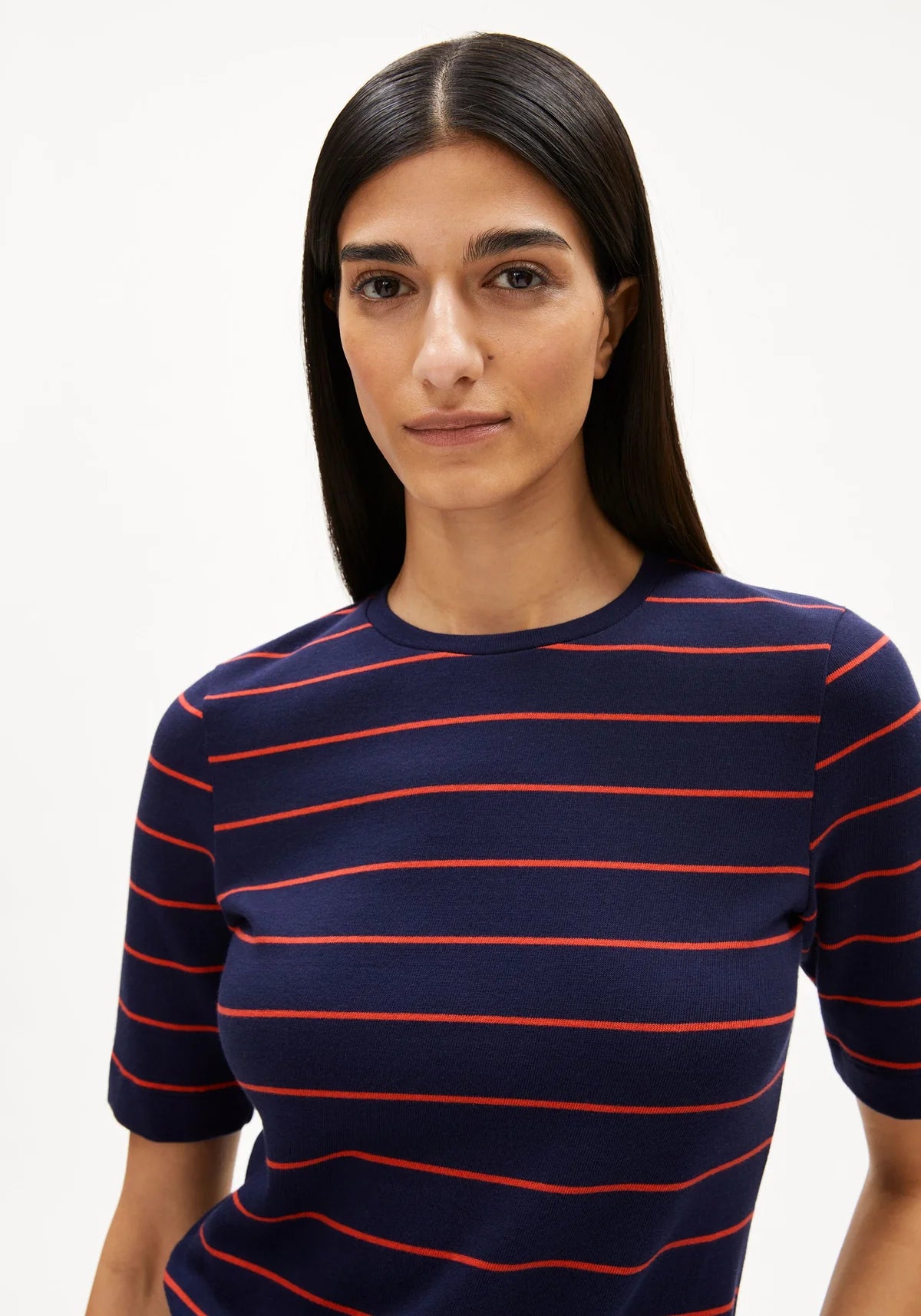 ARMEDANGELS FINE STRIPE T-SHIRT JAANISARA
