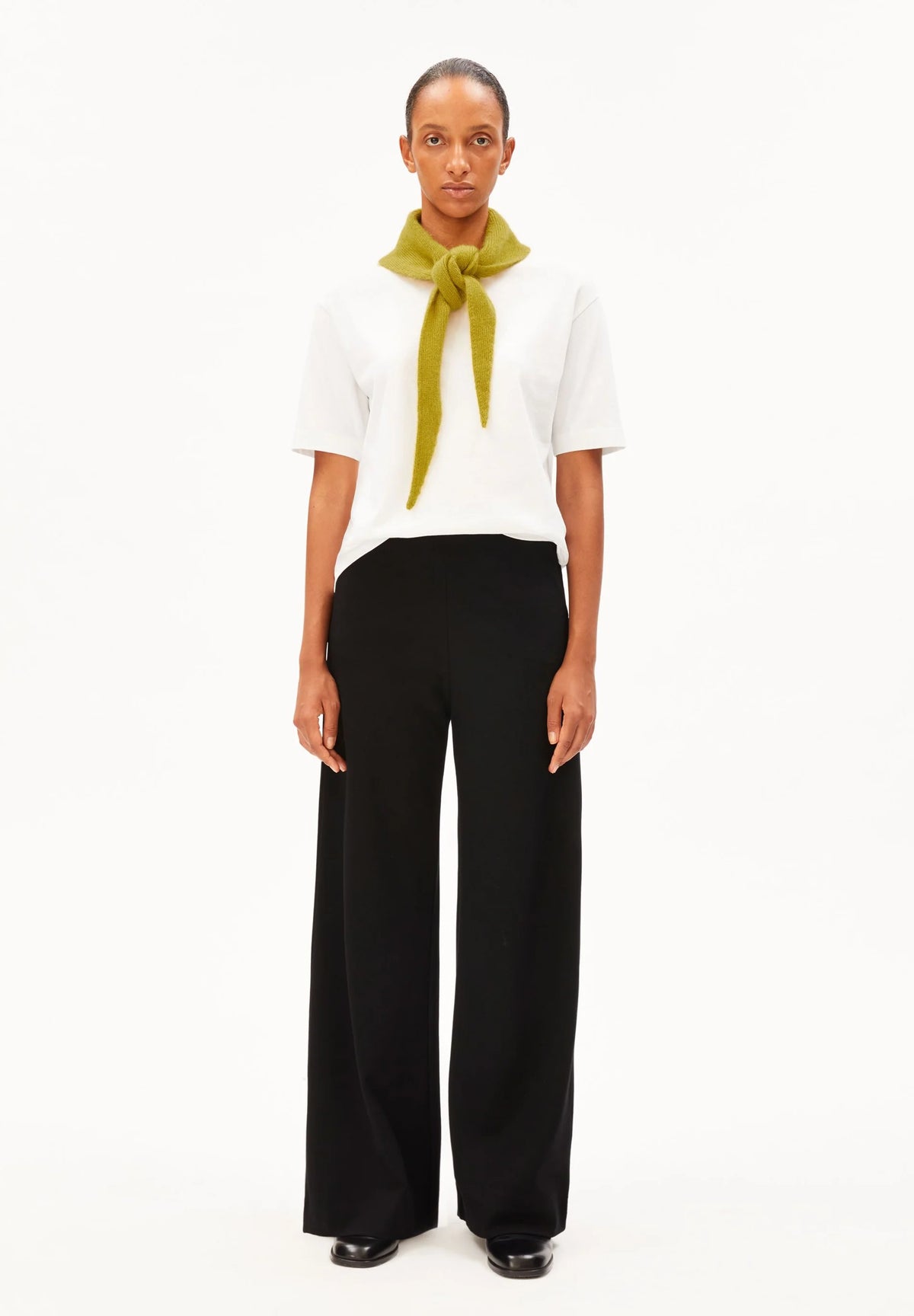 ARMEDANGELS BASIC WIDE LEG JERSEY PANT