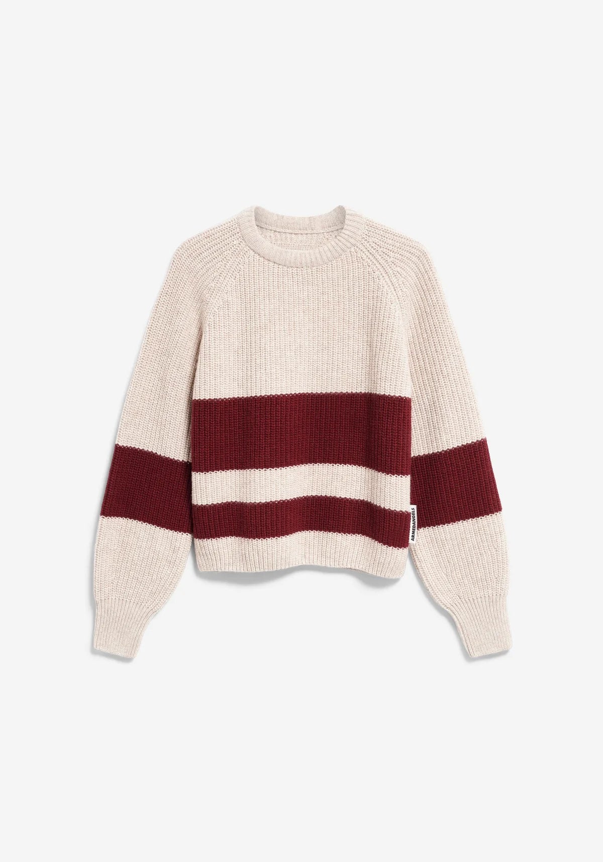 ARMEDANGELS GESTREIFTER RIPPSTRICK PULLOVER Bio-Woll-Mix