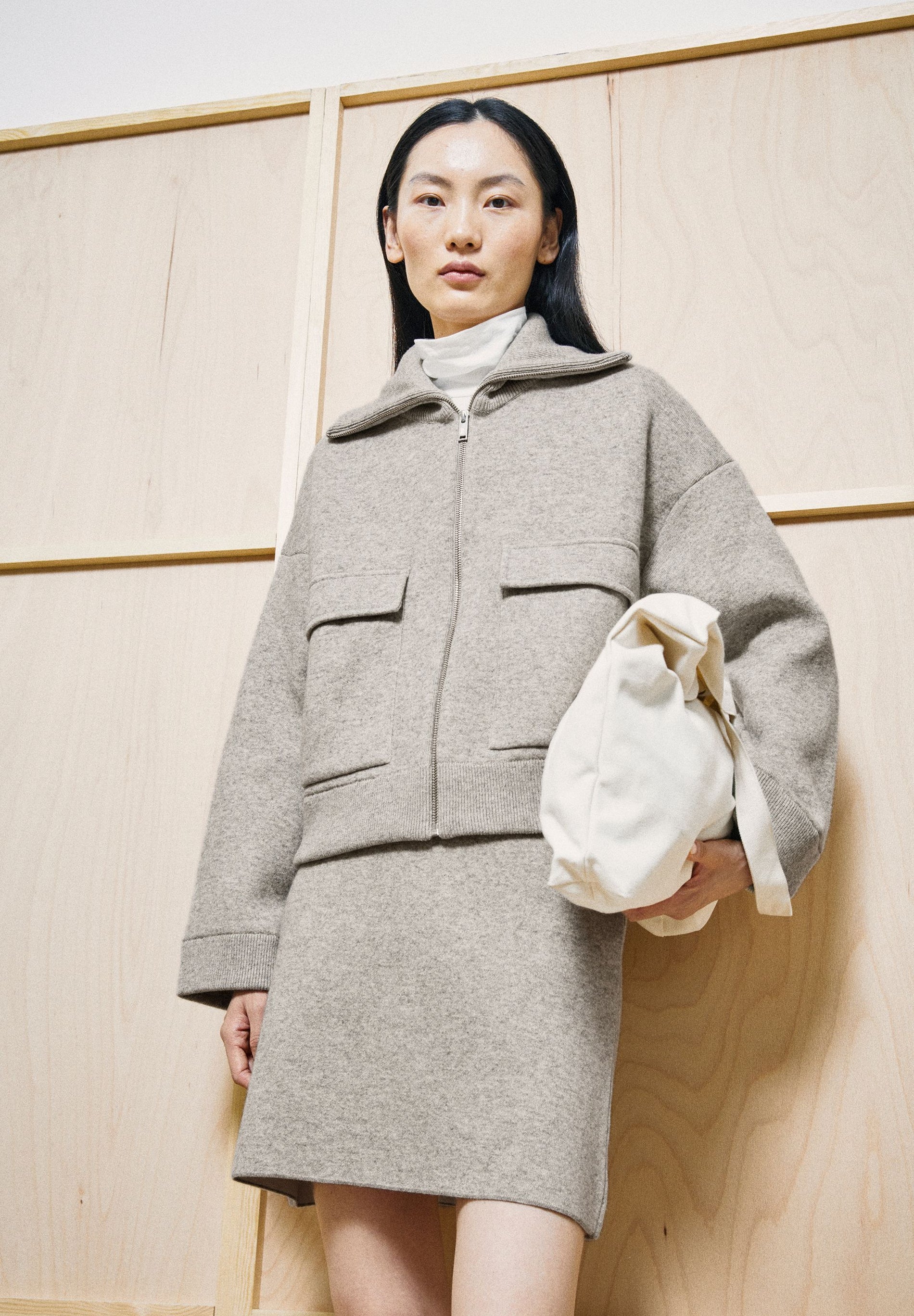 ARMEDANGELS Baumwoll-Woll-Strickjacke
