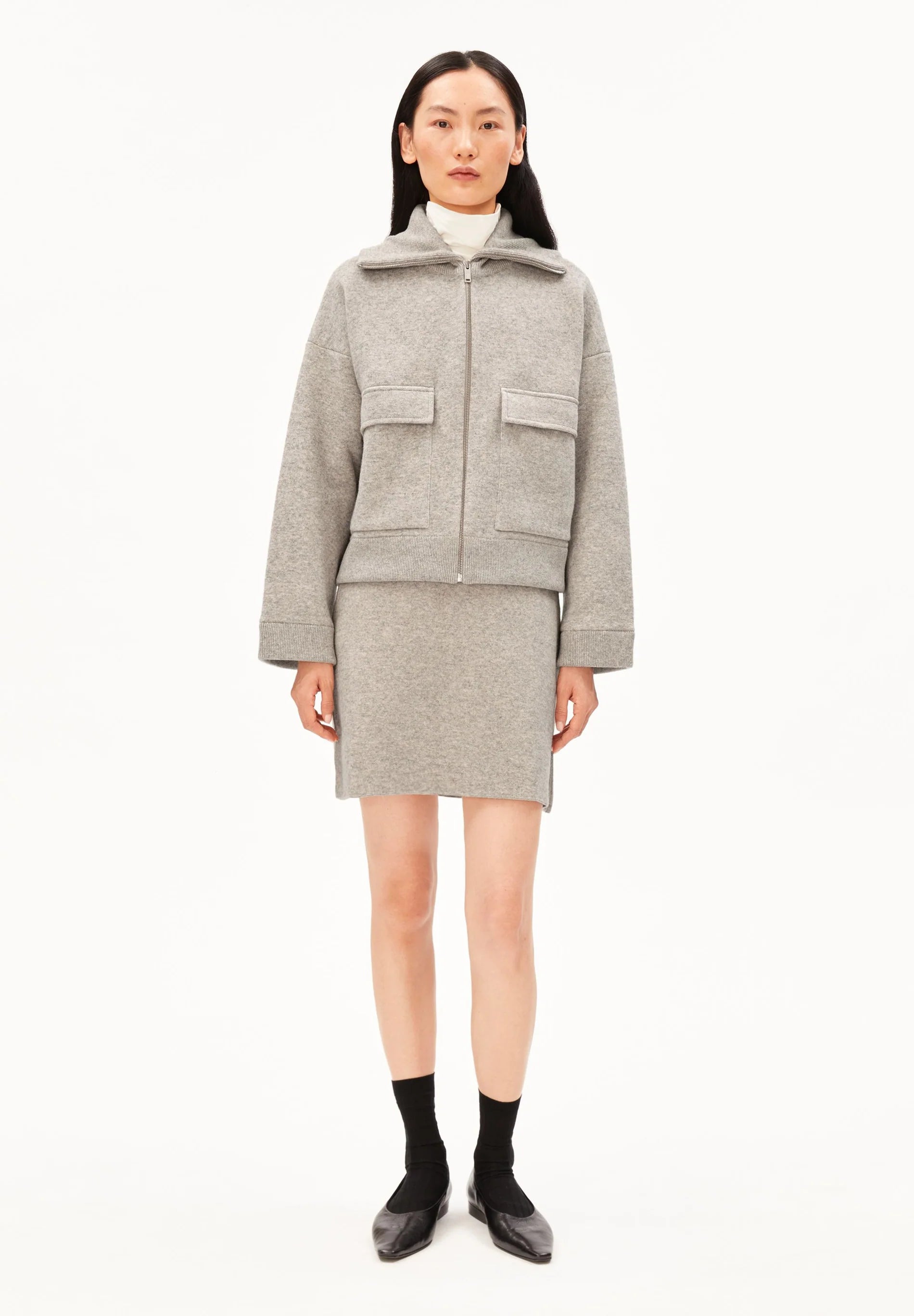 ARMEDANGELS Baumwoll-Woll-Strickjacke
