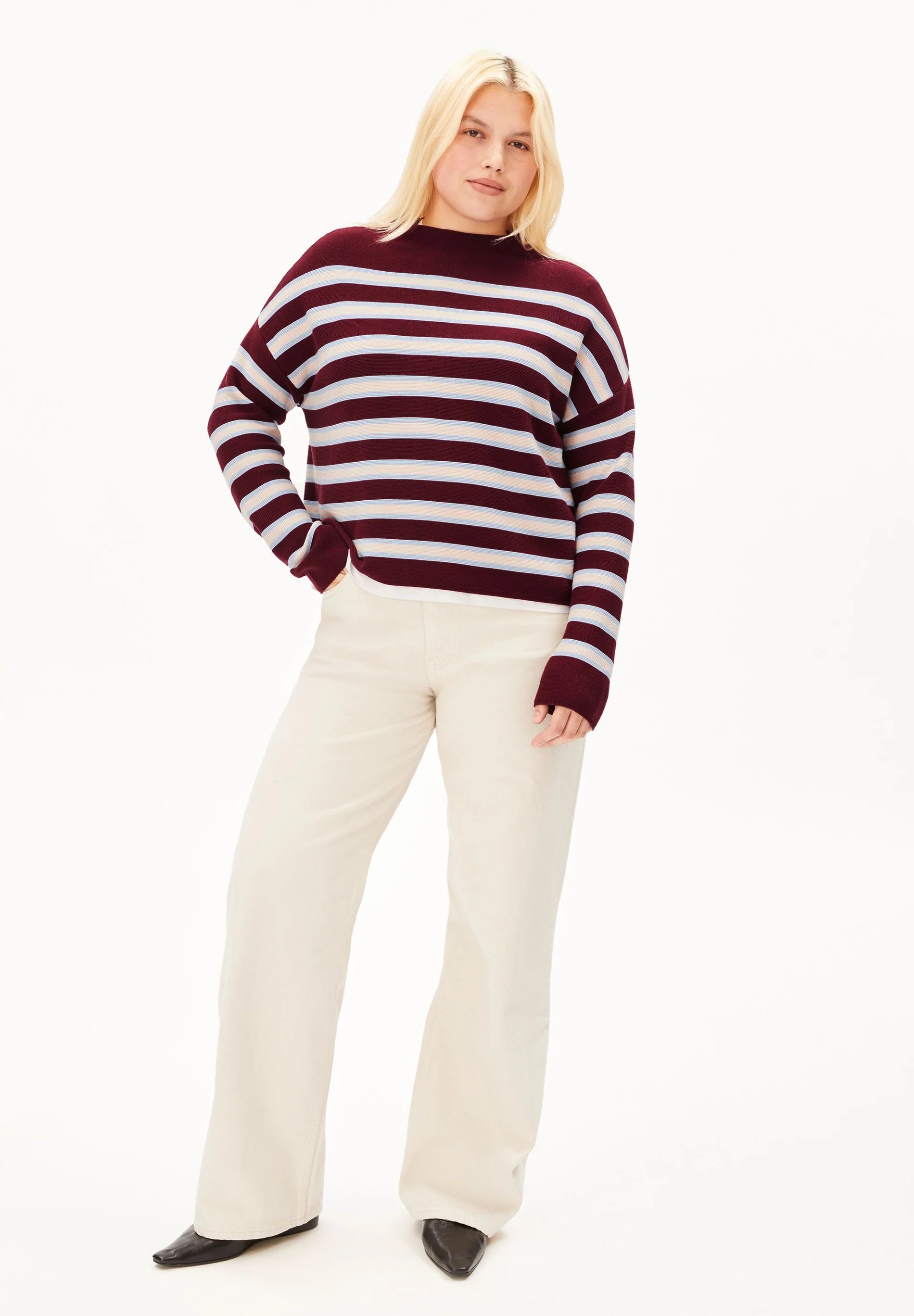 ARMEDANGELS Strickullover Merinaa Stripes