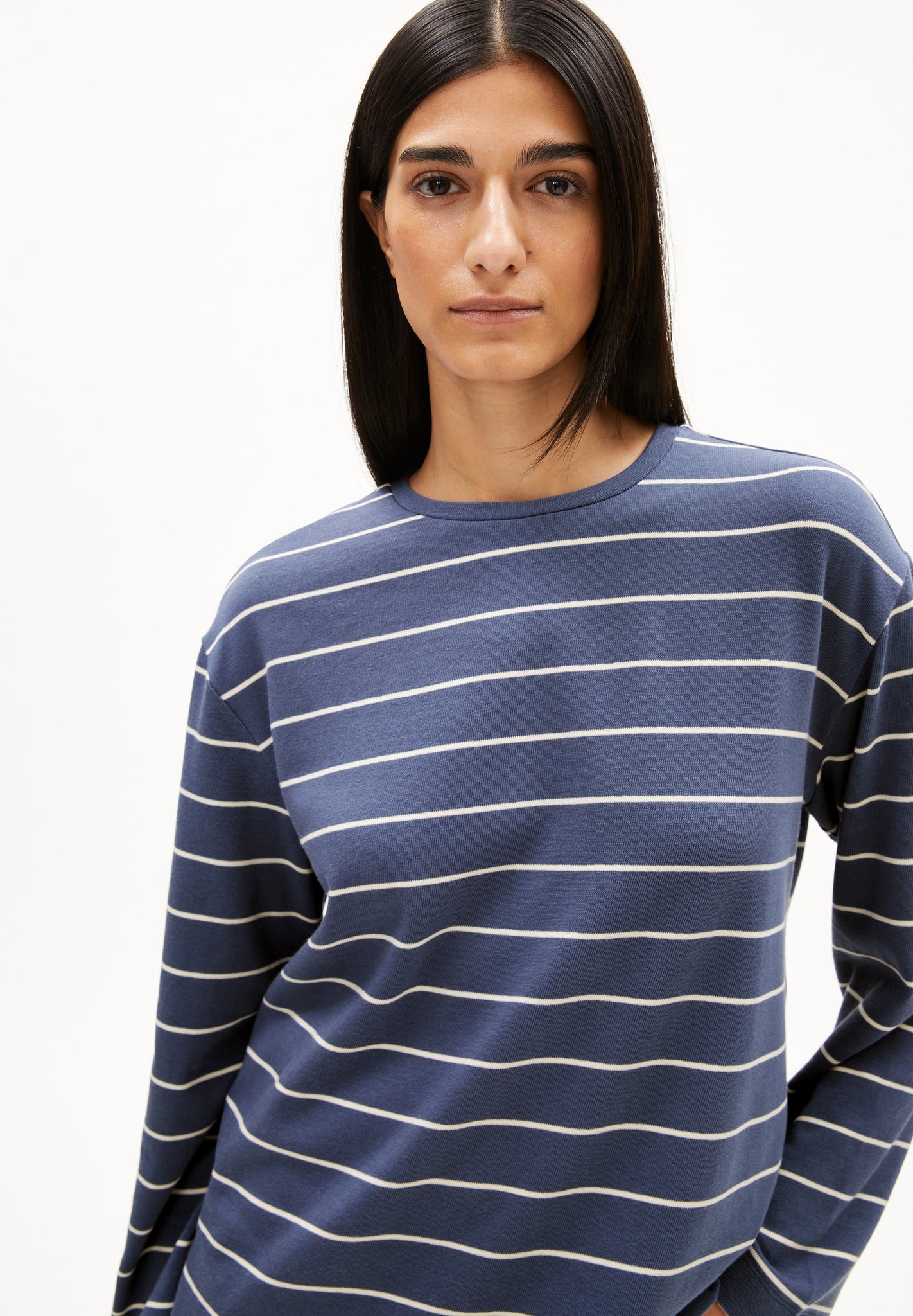 ARMEDANGELS Longsleeve Marynaa Fine Stripe