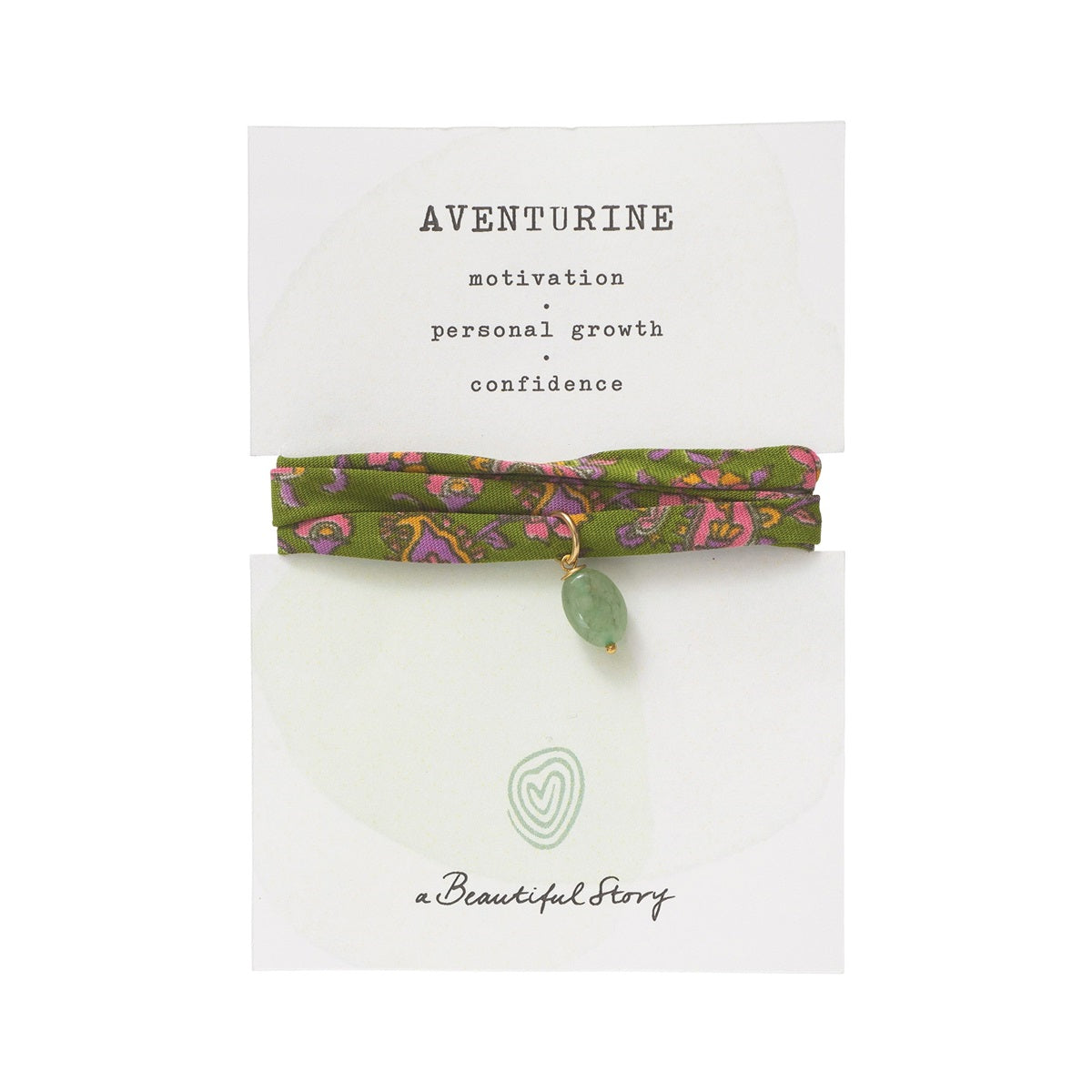 A BEAUTIFUL STORY Wickelarmband Sari mit Edelstein