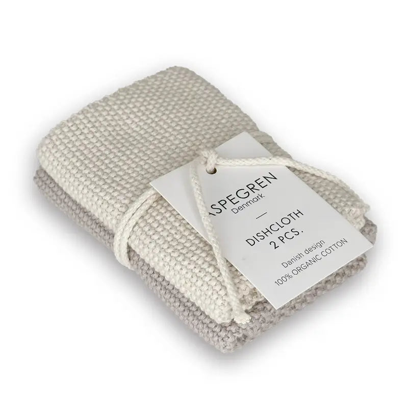 Aspegren Denmark Dishcloth/Spüllappen - 2er Set gestrickt