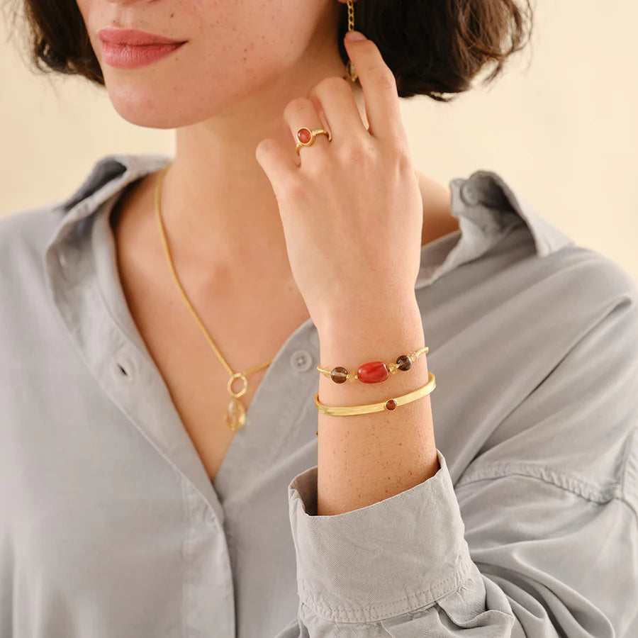 A BEAUTIFUL STORY Armreif Sensitive Karneol