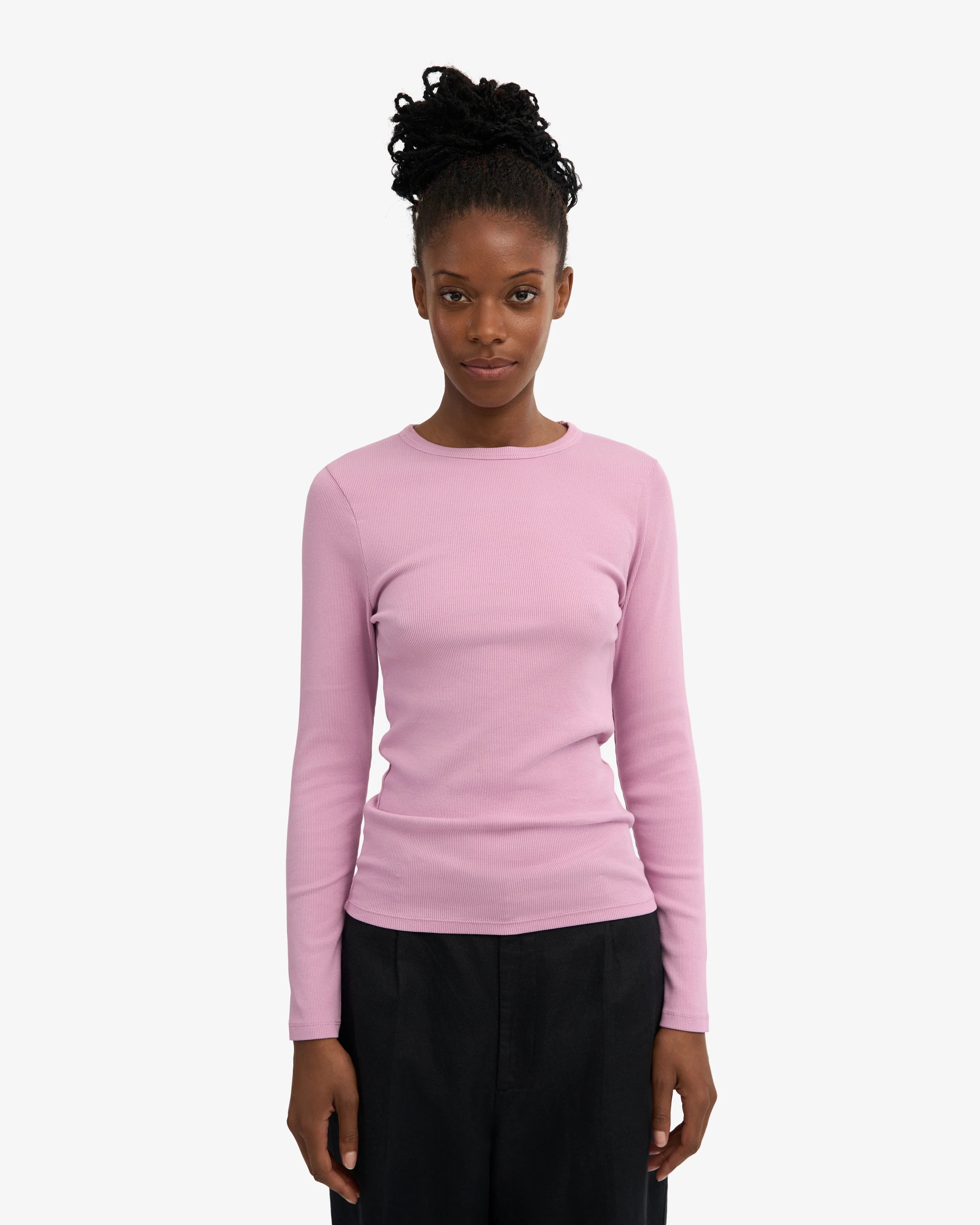 COLORFUL STANDARD Women Organic Rib Long Sleeve Shirt