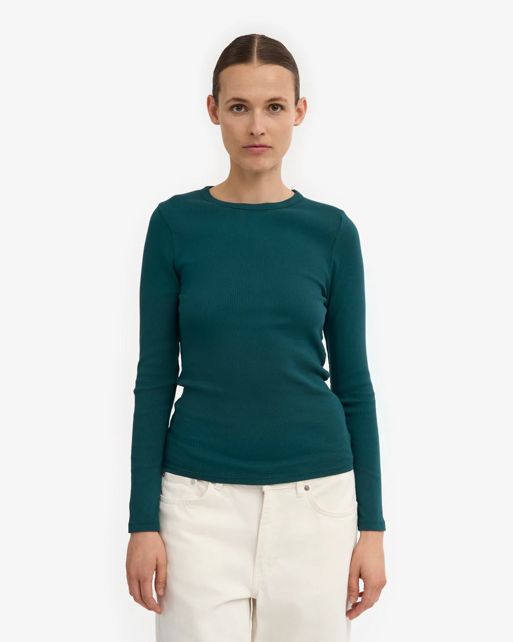 COLORFUL STANDARD Women Organic Rib Long Sleeve Shirt