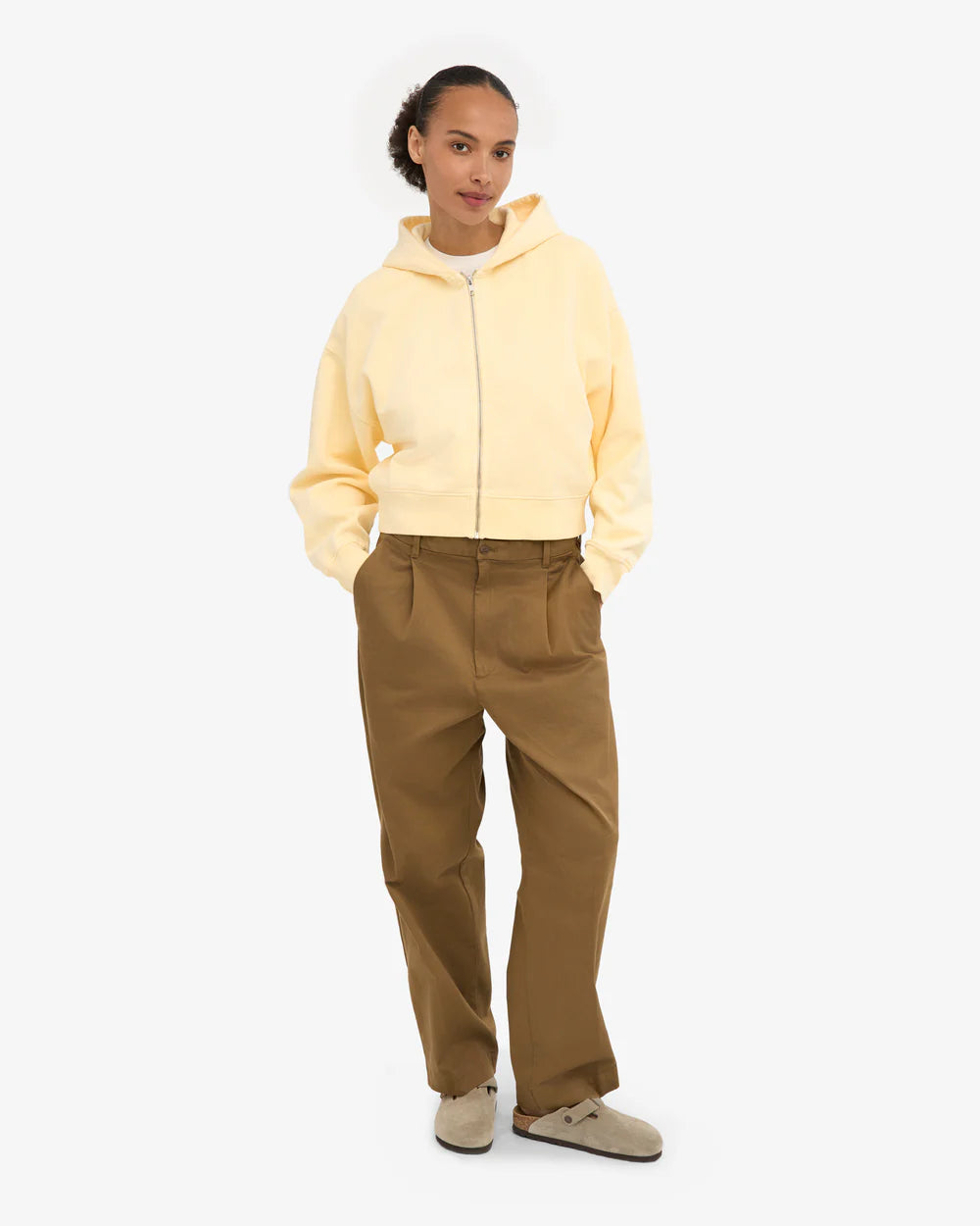 COLORFUL STANDARD Organic Crop Zip Hood