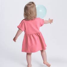 SENSE ORGANICS Baby Kleid Amea Pinke Streifen oder Pink