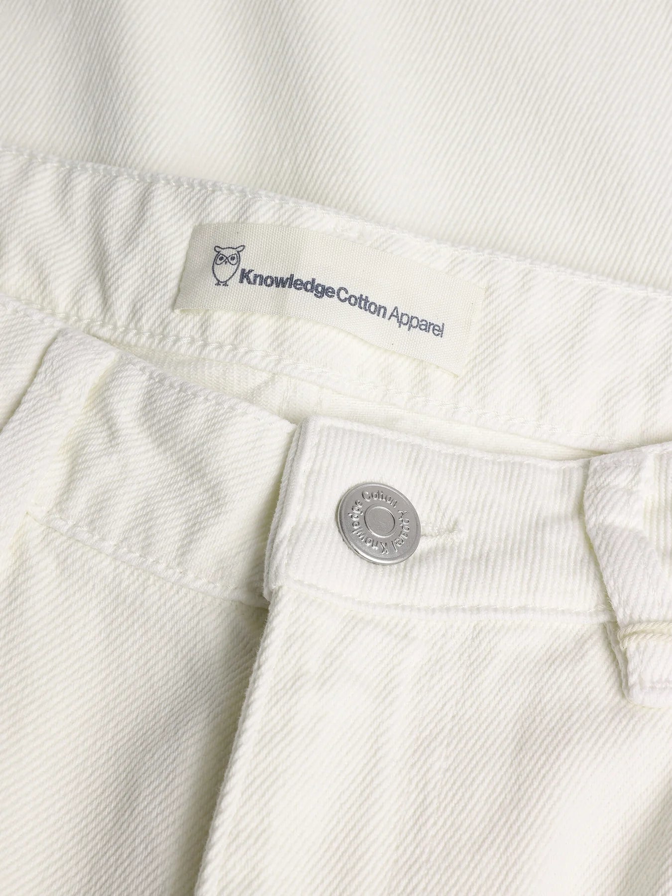 KNOWLEDGE COTTON APPAREL Straight Mid-Rise Raw 5-Pocket Pants Gale
