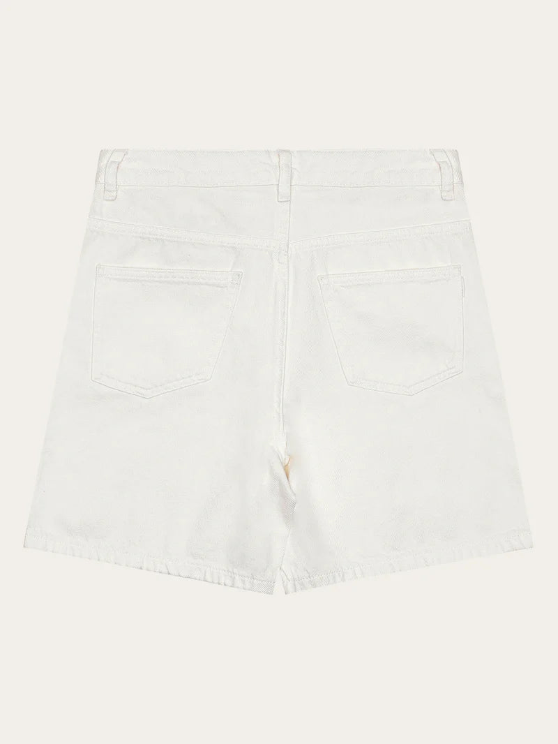 KNOWLEDGE COTTON APPAREL "Gale" Straight Mid-Rise Twill 5-Pocket Shorts