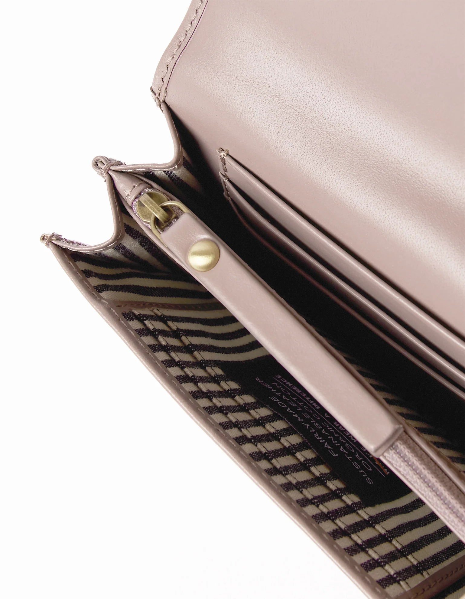 O MY BAG Jo‘s Purse - Pale Mauve Classic Leather inside