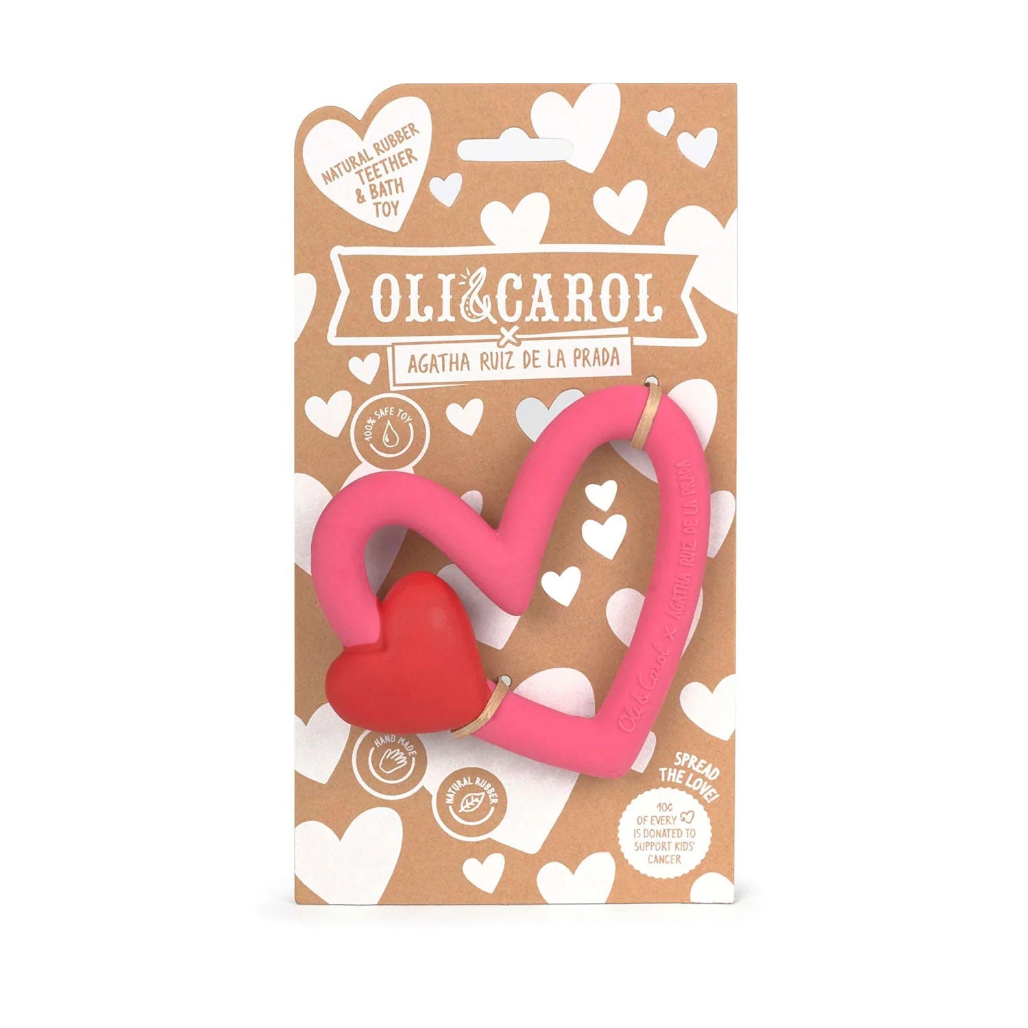 OLI & CAROL x Agatha Ruiz de la Prada Teething Ring Heart