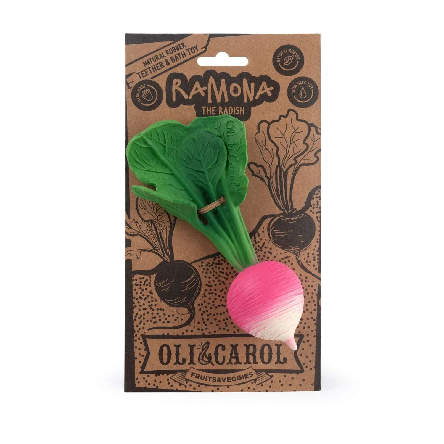 OLI & CAROL Teething Ring Radish