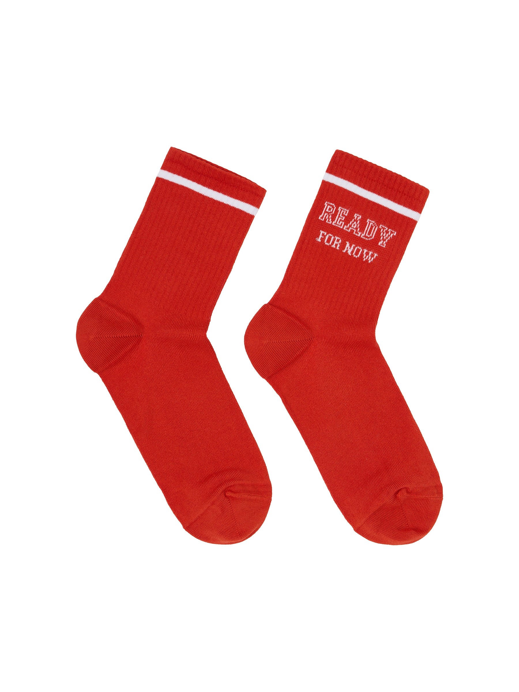 LANIUS Statementsocken red / white