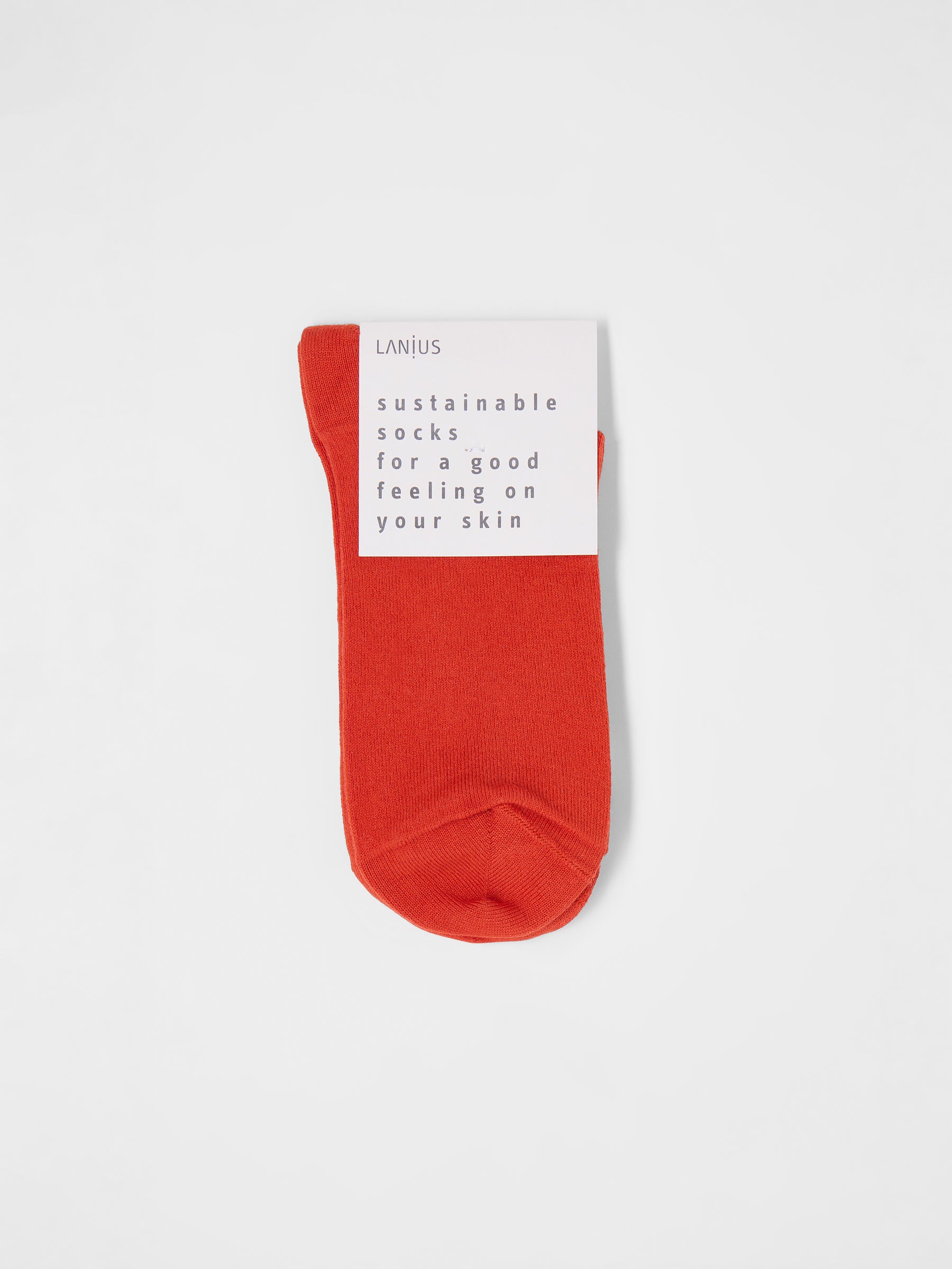 LANIUS Statementsocken red / white