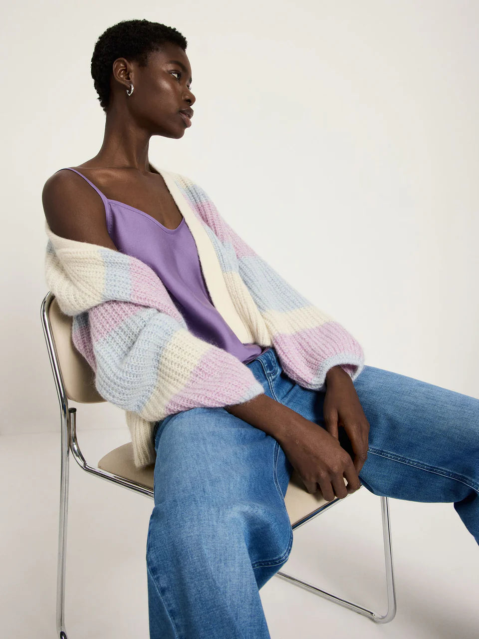 LANIUS Chunky Strickjacke Alpaka