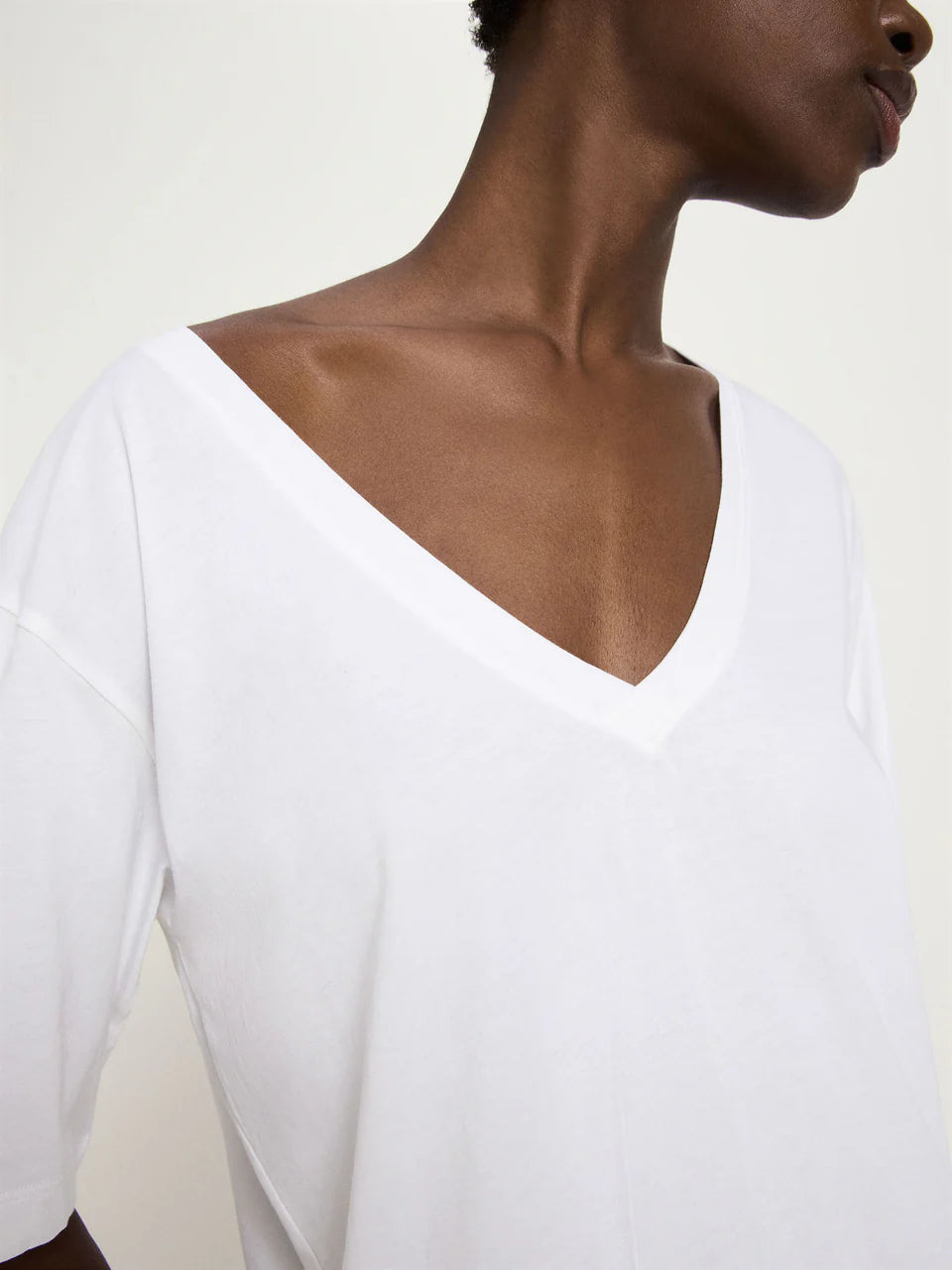 LANIUS Shirt mit V-Ausschnitt