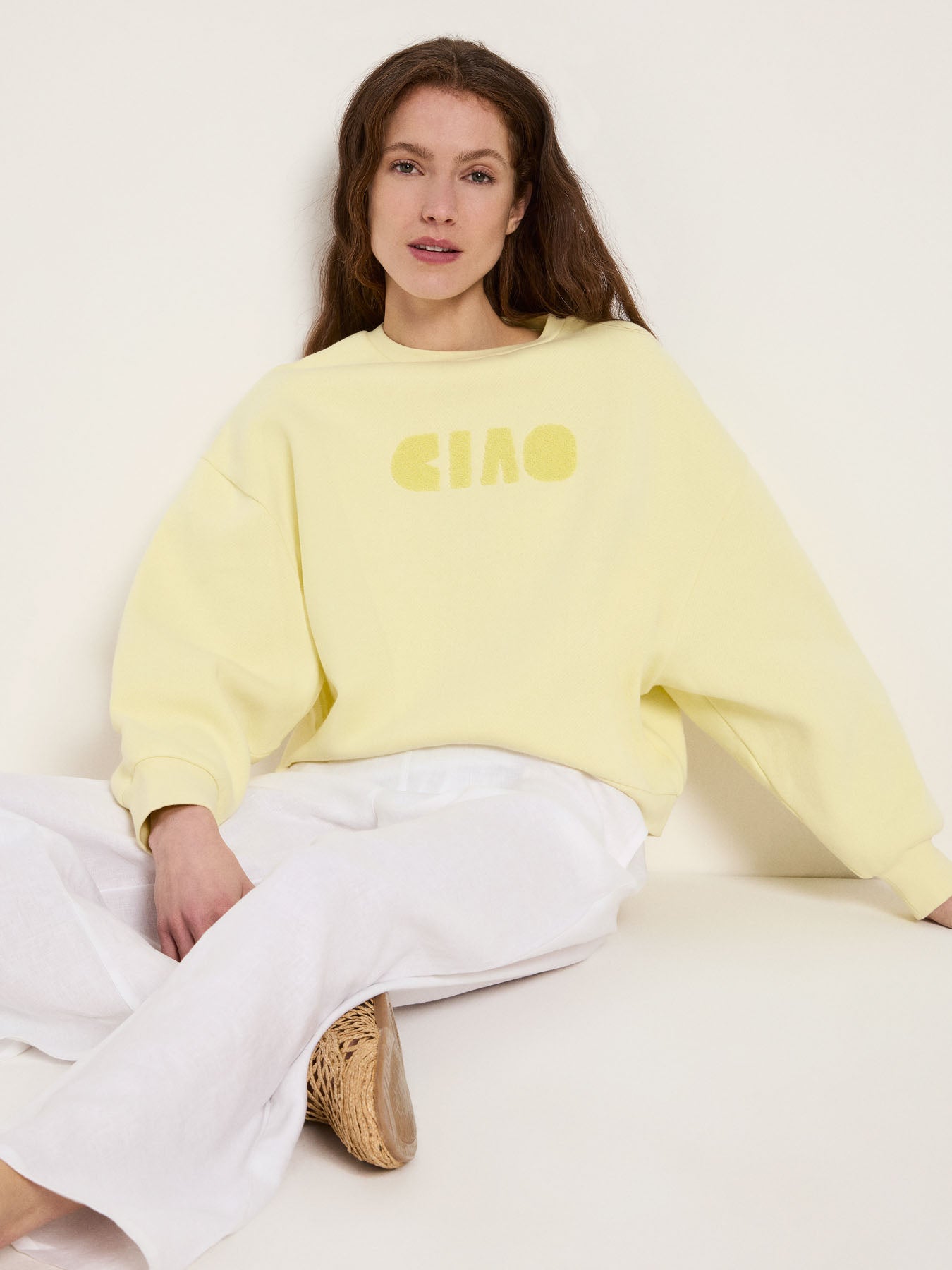 LANIUS Statement Sweatshirt CIAO