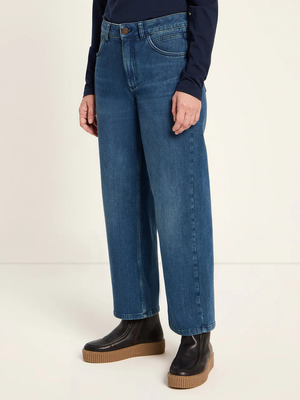LANIUS Relaxed Jeans - dark blue denim