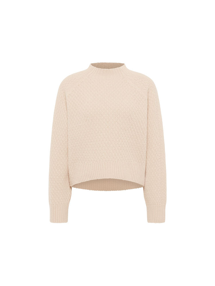 LANIUS Strukturpullover Sahara Melange
