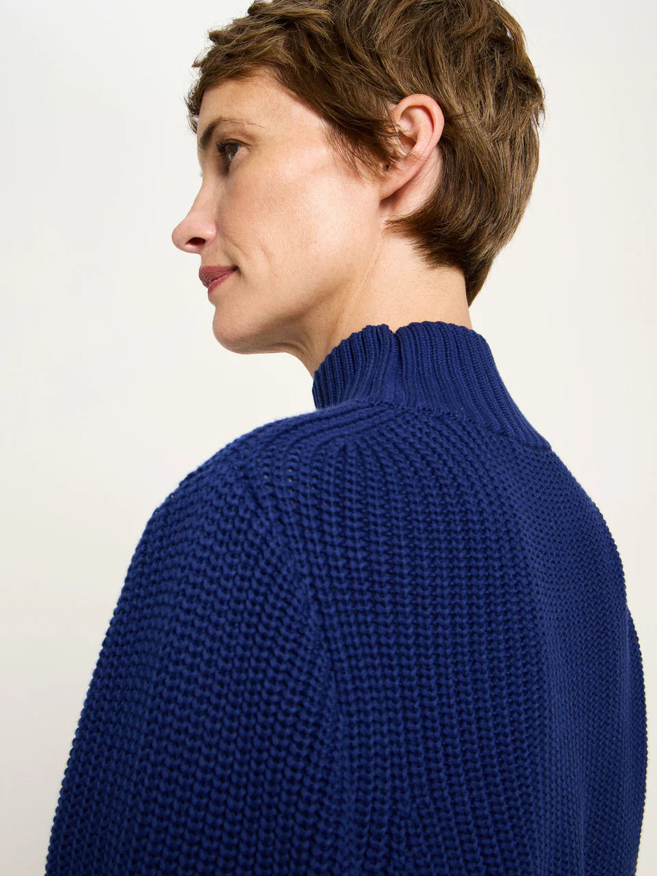 LANIUS Grobstrickpullover - purple blue