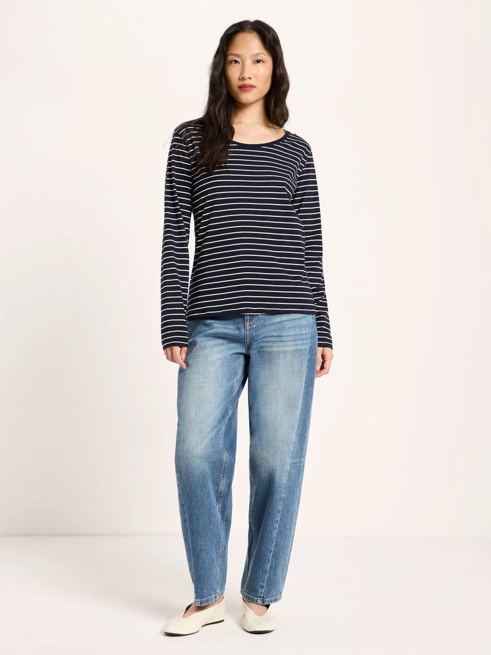 Lanius Streifen Langarmshirt
