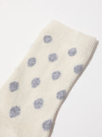 LANIUS Socken mit Punkten - Baumwolle & Schurwolle