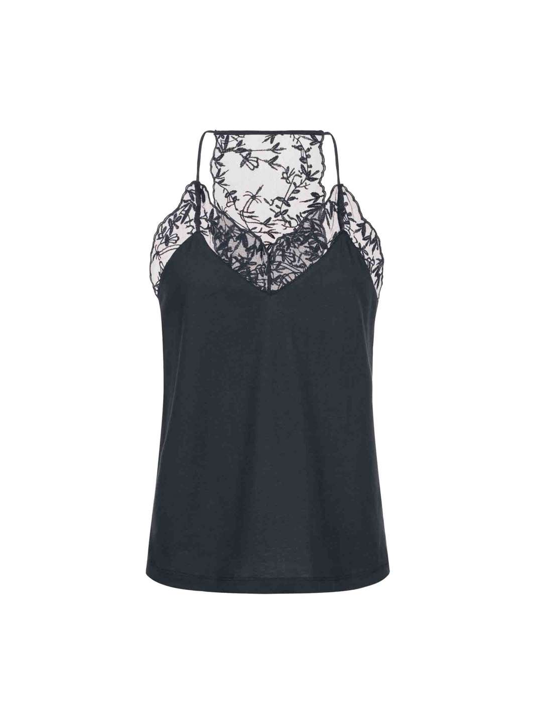 LANIUS Top mit Spitze