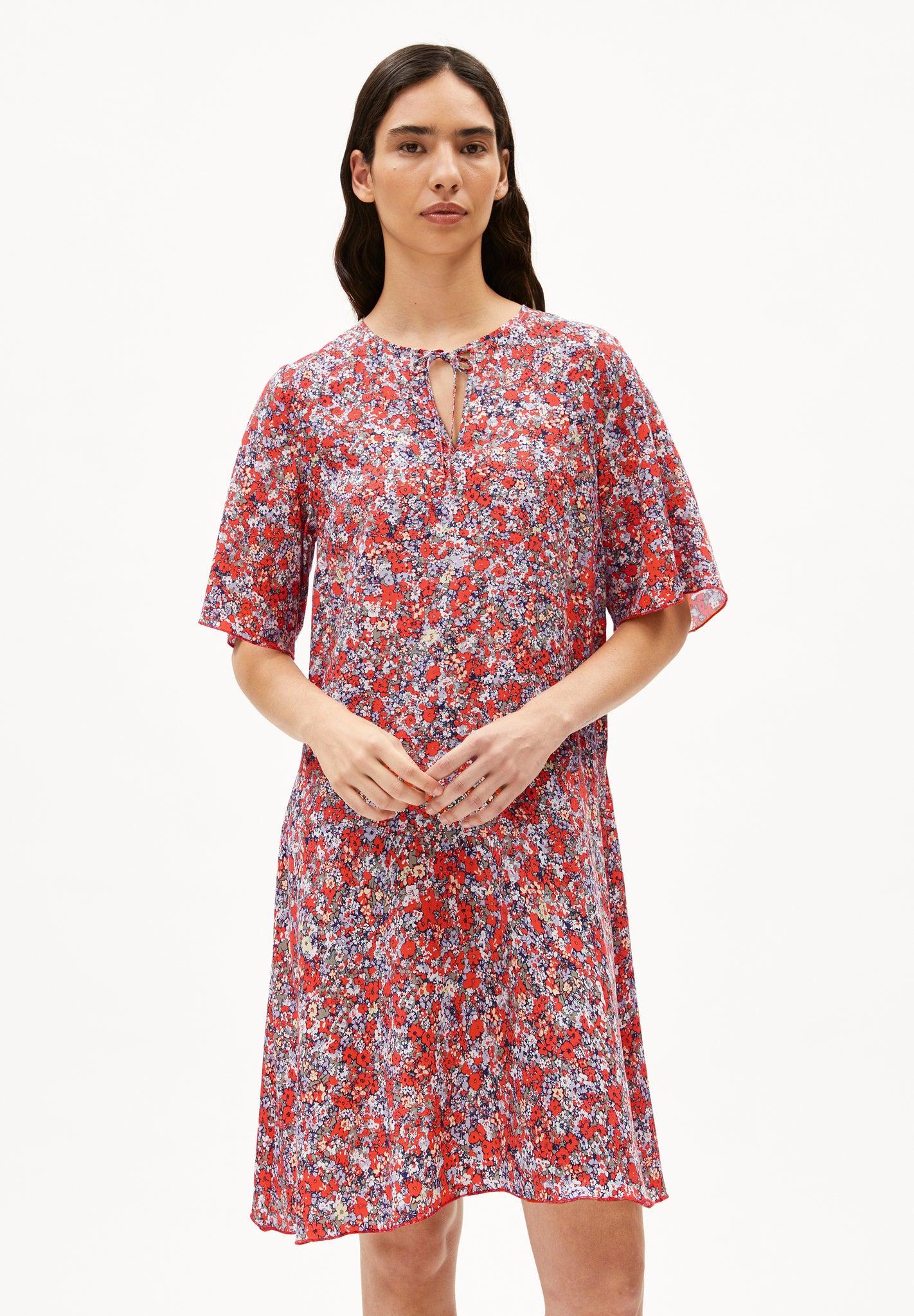 ARMEDANGELS Kleid Maaerha Mosaic Lino