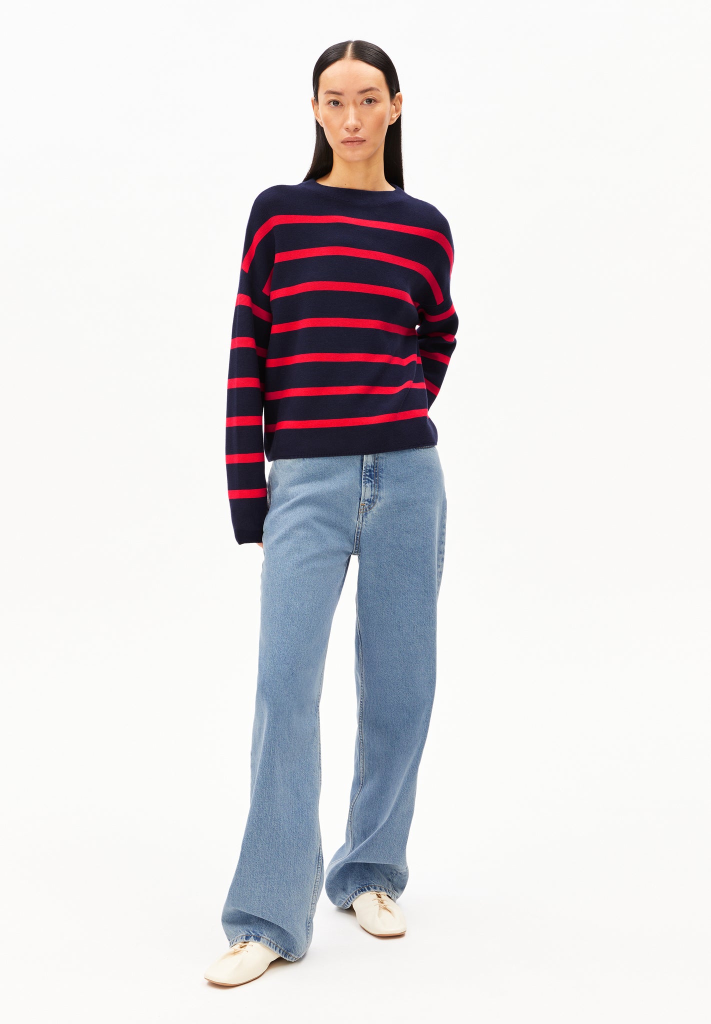 ARMEDANGELS Strickullover Merinaa Stripes