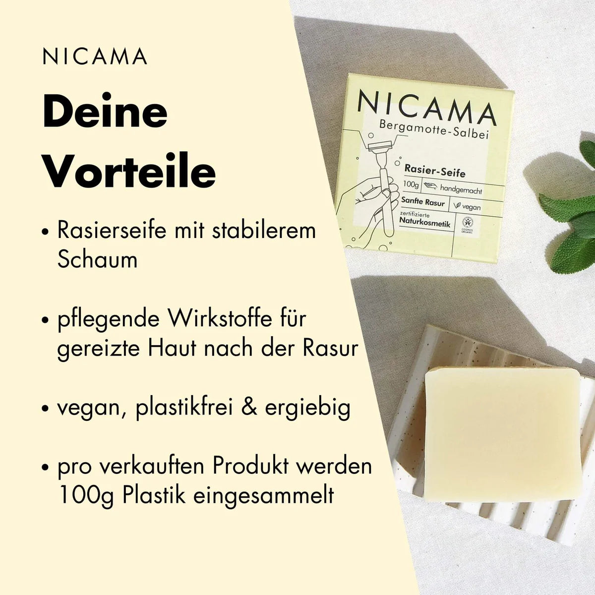 NICAMA Rasierseife (25 g)