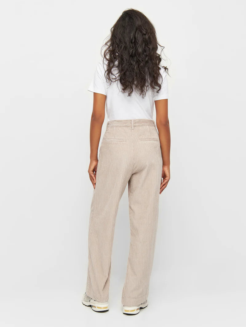 KNOWLEDGE COTTON APPAREL Weite High-Rise Kordhose Posey