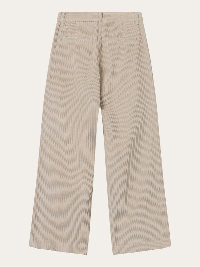 KNOWLEDGE COTTON APPAREL Weite High-Rise Kordhose Posey