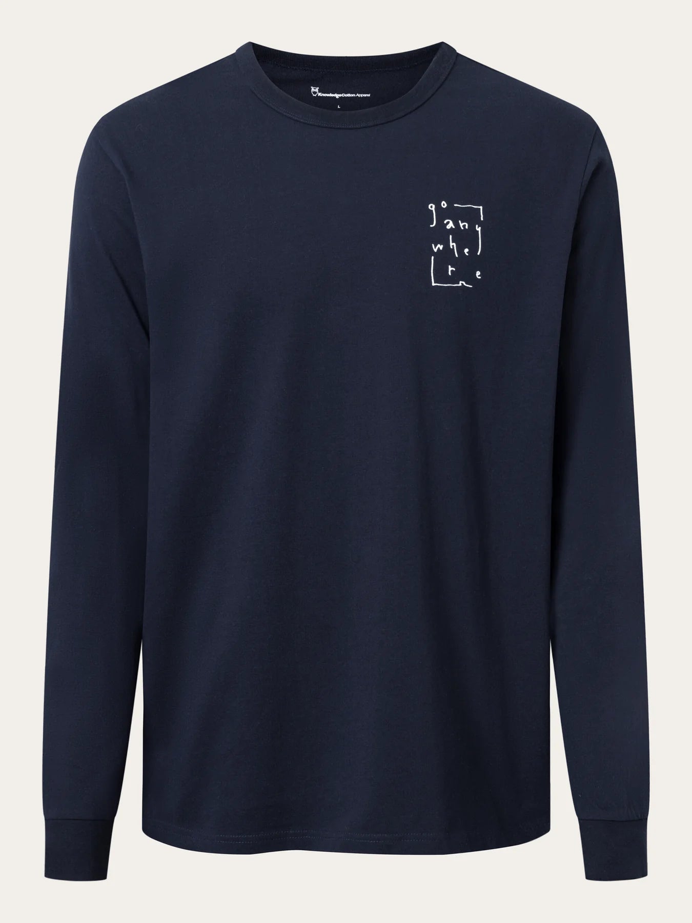 KNOWLEDGE COTTON APPAREL Regular Fit Langarmshirt mit Print