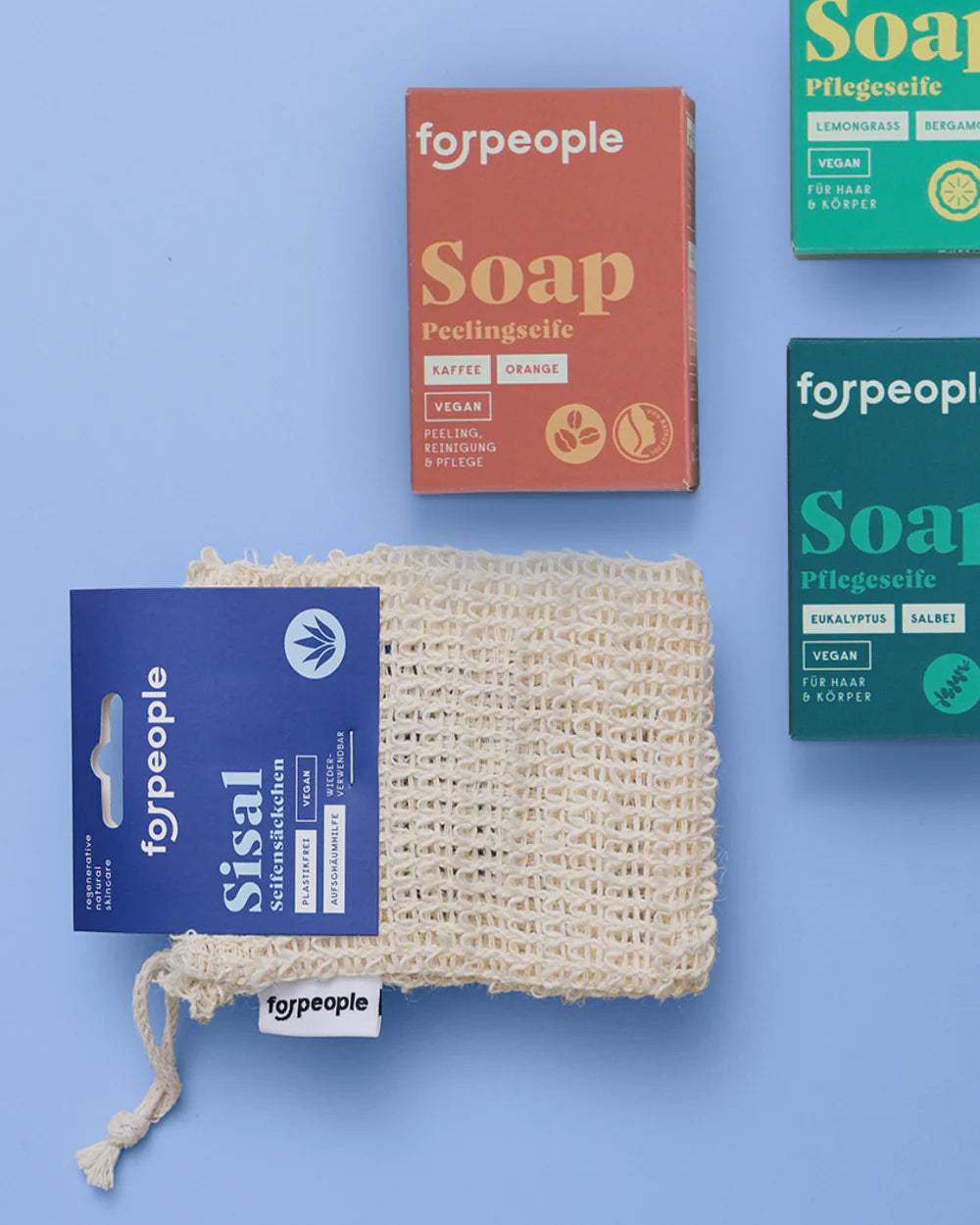 forpeople - Seifensäckchen aus Sisal und Bio-Baumwolle