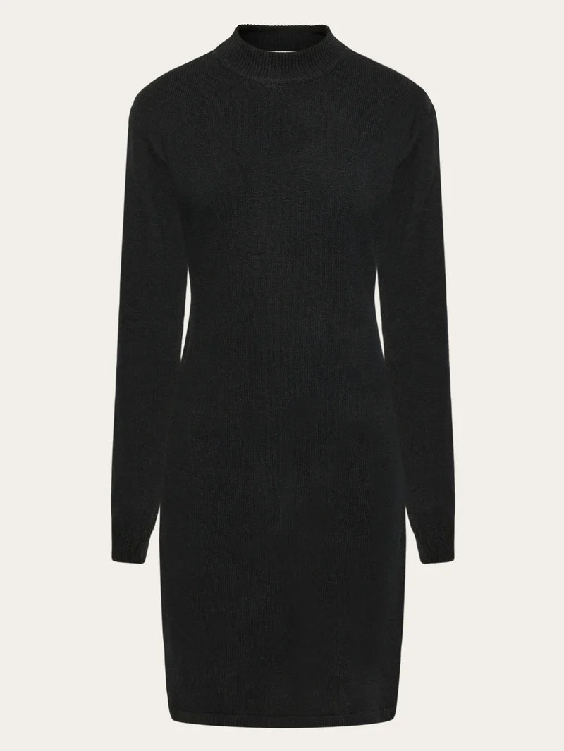 Outlet: KNOWLEDGE COTTON APPAREL Wollkleid mit Rundhalsausschnitt Gr. L