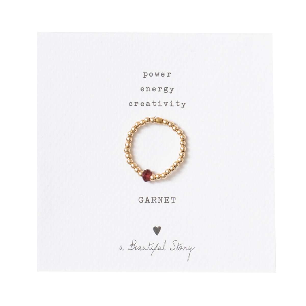 A Beautiful Story Gold Ring Sparkle