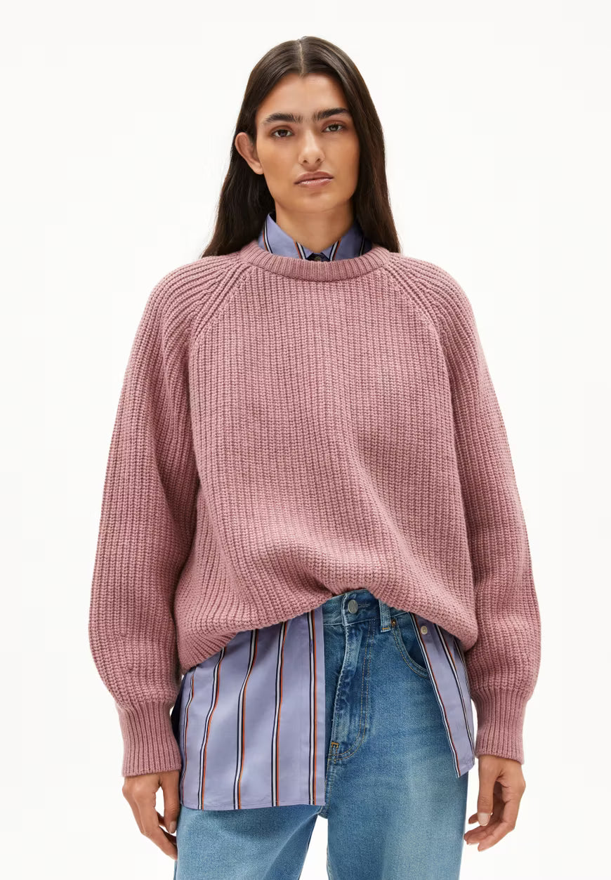 ARMEDANGELS Pullover Kaagi - light berry