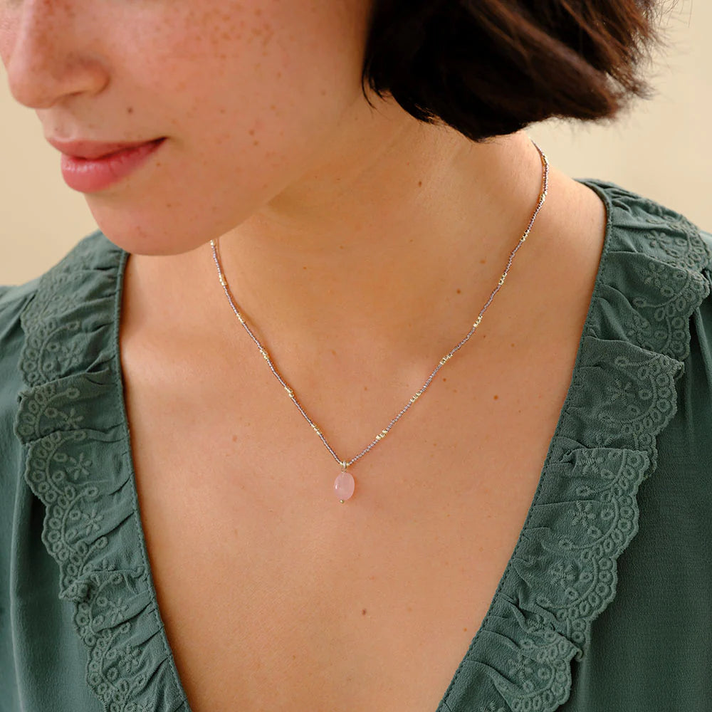 A BEAUTIFUL STORY Kette mit handgemalter Geschenkkarte