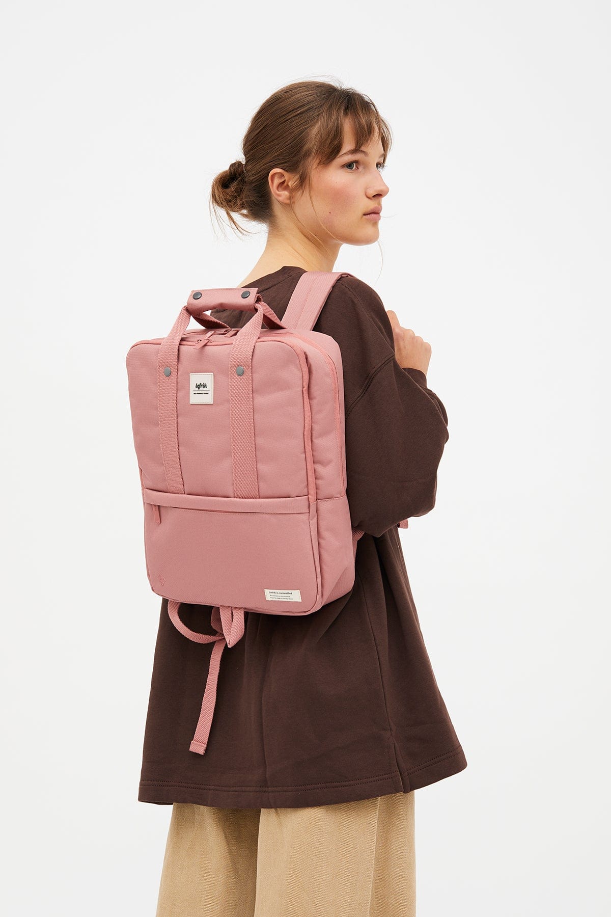 Lefrik daily backpack 13 inch dusty pink