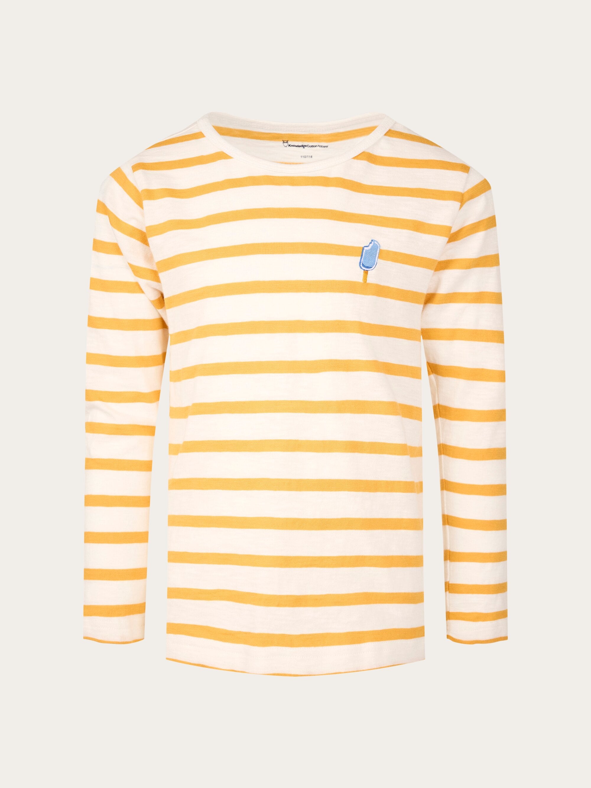 KNOWLEDGE COTTON APPAREL Langarmshirt gestreift Gr. 134/140