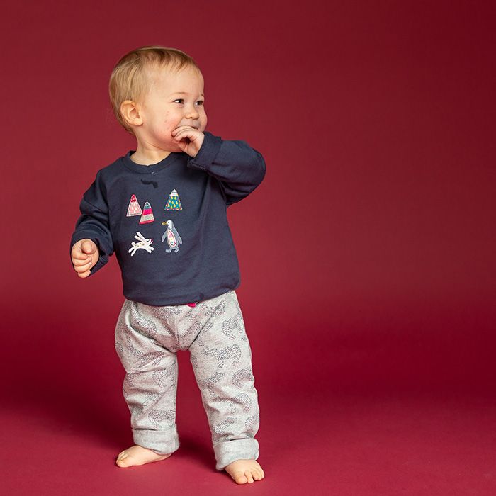 SENSE ORGANICS Nia Baby Sweathose Eisbär